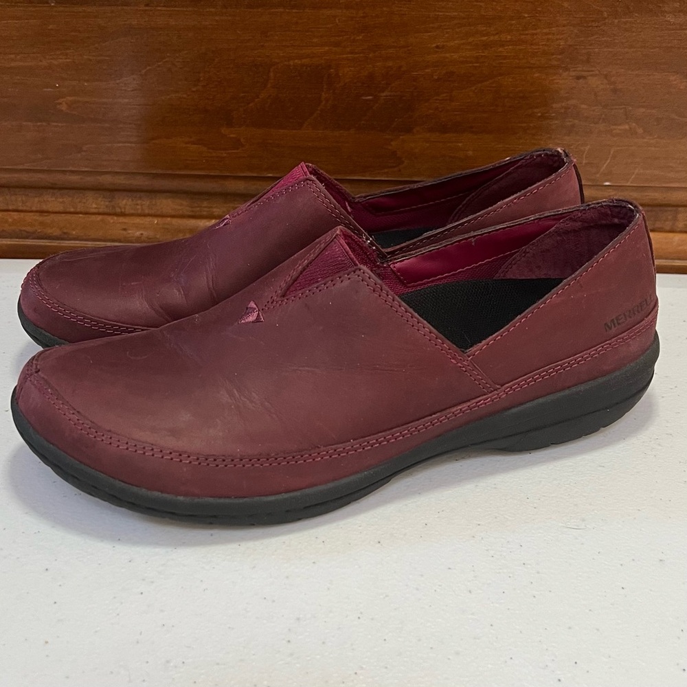 Merrell Women's Encore Kassie Leather Moc Slip-On Shoes